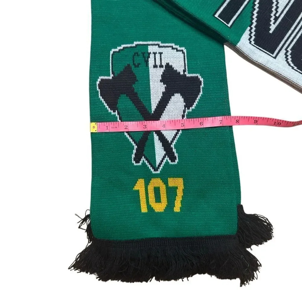 Portland Timbers Timbers Army NO PITY PTFC 107 Black Fringe 68 x 7 100% Acrylic